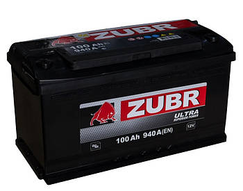 Автомобільний акумулятор  ZUBR Ultra 100Ah /940 L+. Автомобільний (Зубр) АКБ