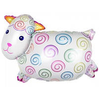 Фольгована кулька міні-фігура Баранчик 28х37см Китай