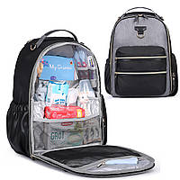 Рюкзак-органайзер для молодих мам на коляску Mommore, Термос-сумка для дитячих речей пляшечок і підгузків