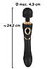 Водонепроникний вібромасажер Cleopatra Wand Massager Black, фото 8