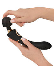 Водонепроникний вібромасажер Cleopatra Wand Massager Black, фото 5