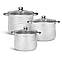 Набір каструль із неіржавкої сталі Edenberg EB-516 6 предметів набір кухонного посуду з товстим дном, фото 2
