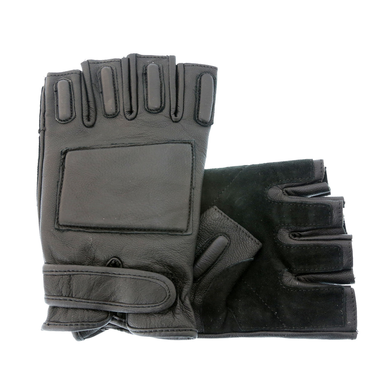 Перчатки черные кожаные без пальцев MIL-TEC Black12515002 - фото 2 - id-p70313379