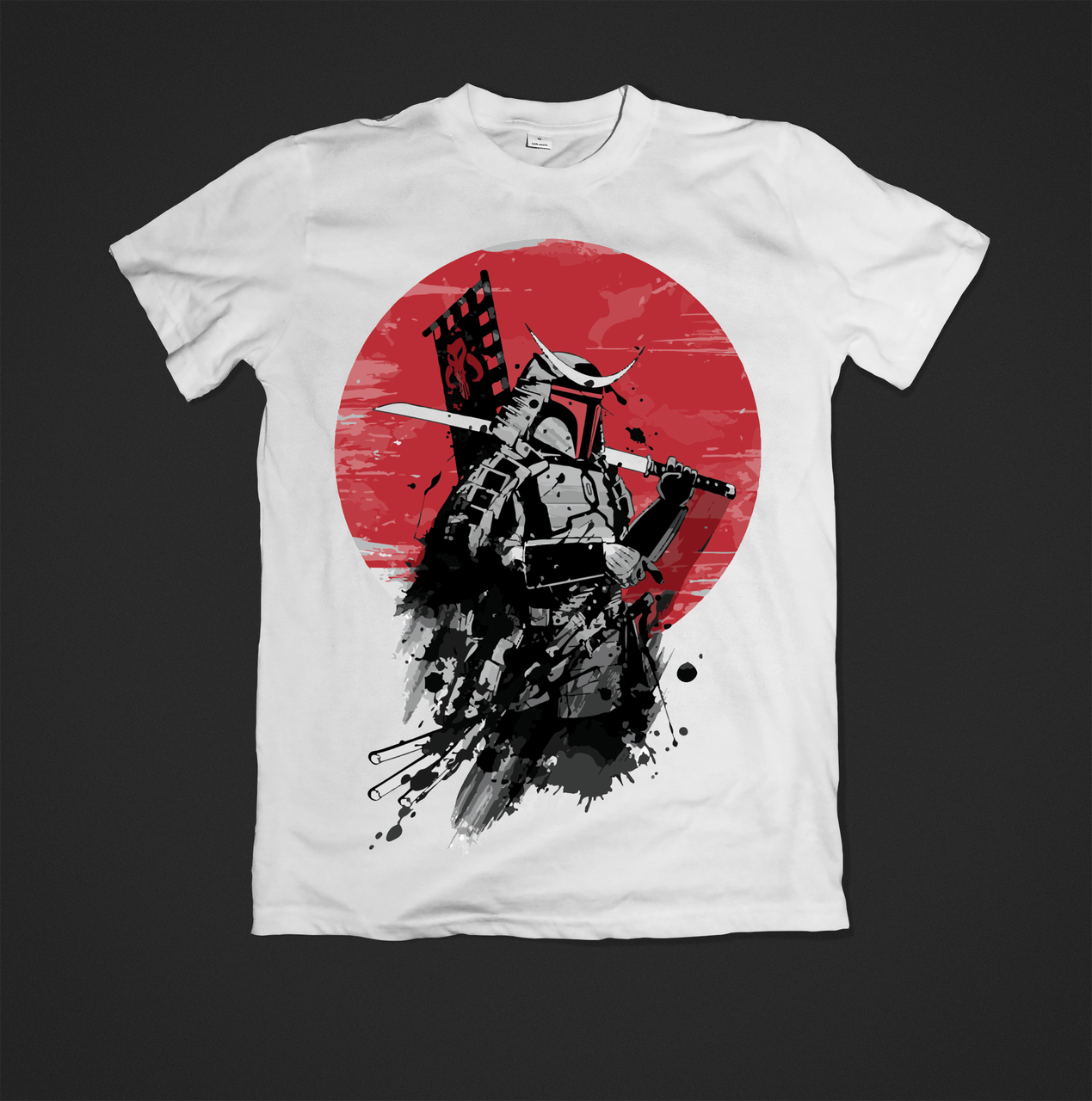 Футболка чоловіча з принтом Samurai, фото 1