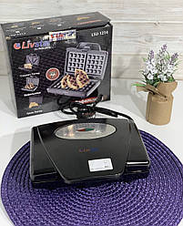 Електрична вафельниця-тостер 800 Вт квадратна форма LivStar LSU-1214 Вафельниця для бельгійських вафель