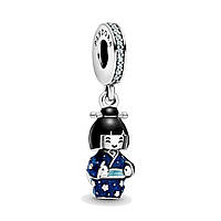Серебряный шарм Pandora "Японская кукла" 798595C01