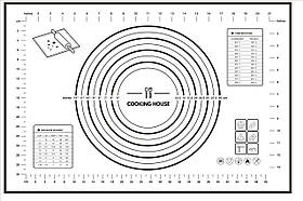 Силіконовий коврик для випікання 60х40см Cooking House
