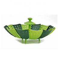 Вставка в кастрюлю пароварка Cooking House Lotus Steamer 26 см Зеленая, greenpharm