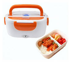 Ланч бокс від мережі 220В Electric lunch box Контейнер для їжі з підігрівом (Помаранчевий)