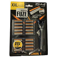Станок для бритья мужской Body-X Fuze (1 станок+19 запасок)