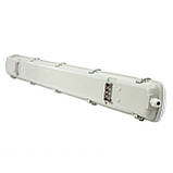 Промисловий світильник лінійний Led IP65 1200 мм 36W+2LED лампи Т8 4000К, фото 4