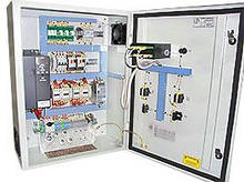 Прилад керування станцією підвищення тиску (з частотним керуванням кожного насоса). Тип PCЕ 2х7,5 кВт
