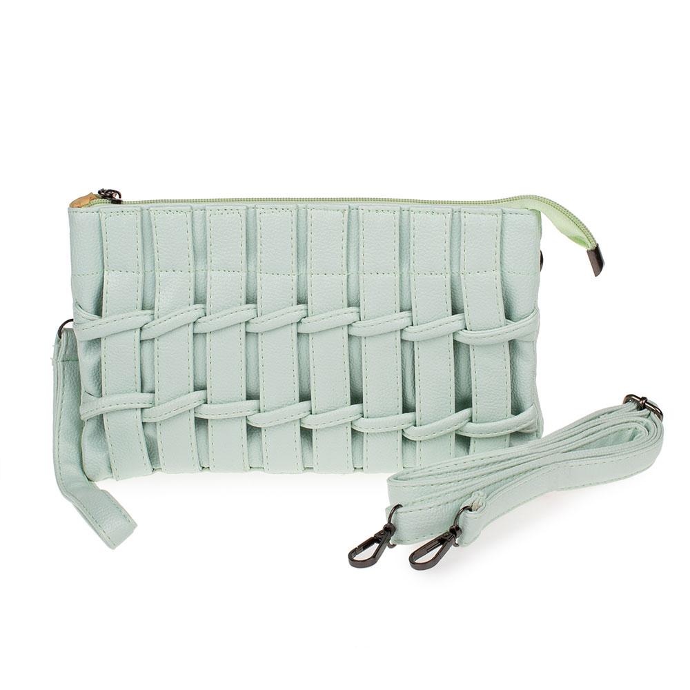 Жіноча сумочка через плече Spike 888 м'ятна, 5 відділень, ремінець на зап'ястку