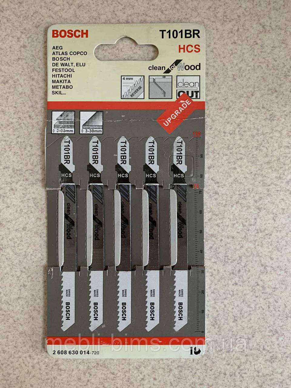 Пилочка для лобзіка Bosch T101BR-ціна за 1 шт, фото 1