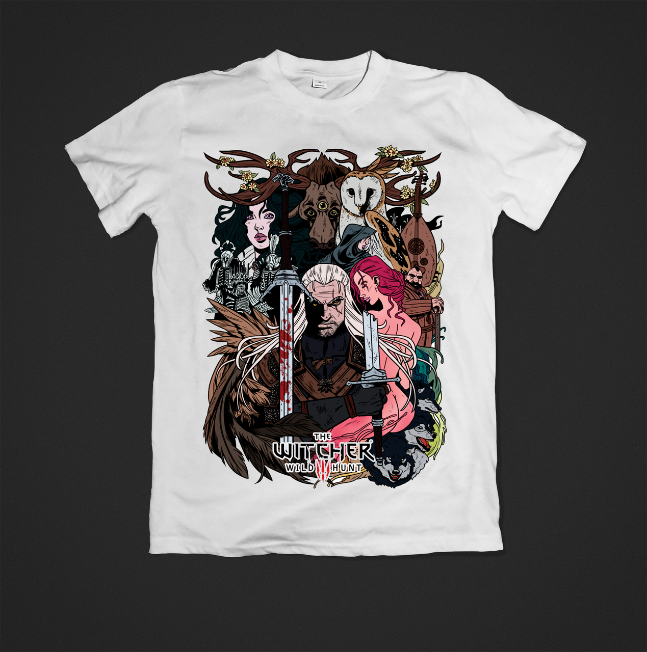 Футболка YOUstyle Witcher 0645 M White, фото 1