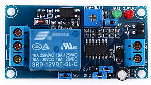 Реле затримки 12 В з потенціометром