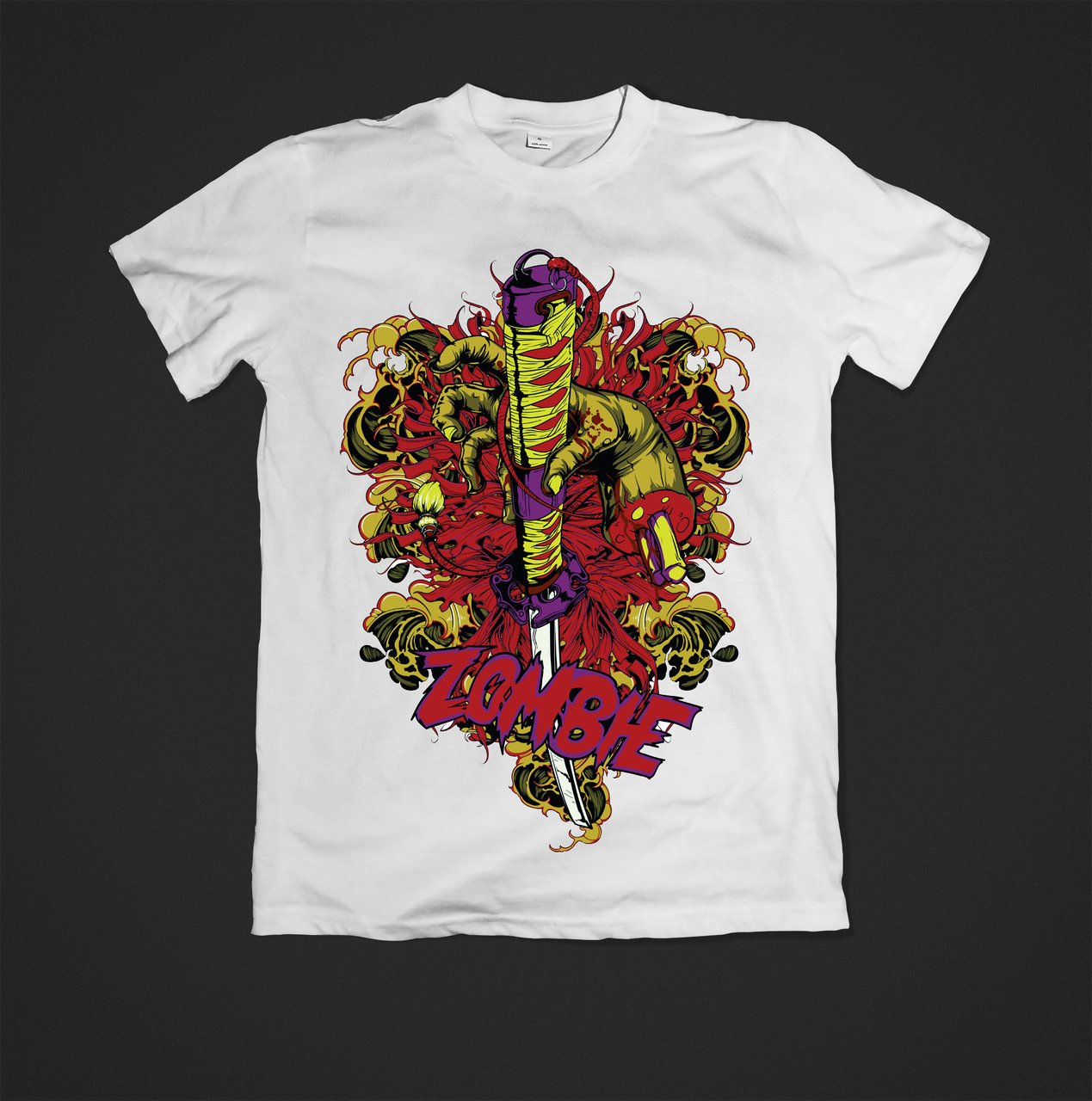 Футболка YOUstyle Zombie 0646 M White, фото 1