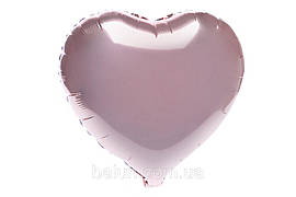 Фольгована кулька "Серце"  рожеве золото металік 18"(45см) 1шт.
