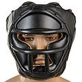 Боксерский шлем закрытый с маской черный  EVERLAST EV-5010