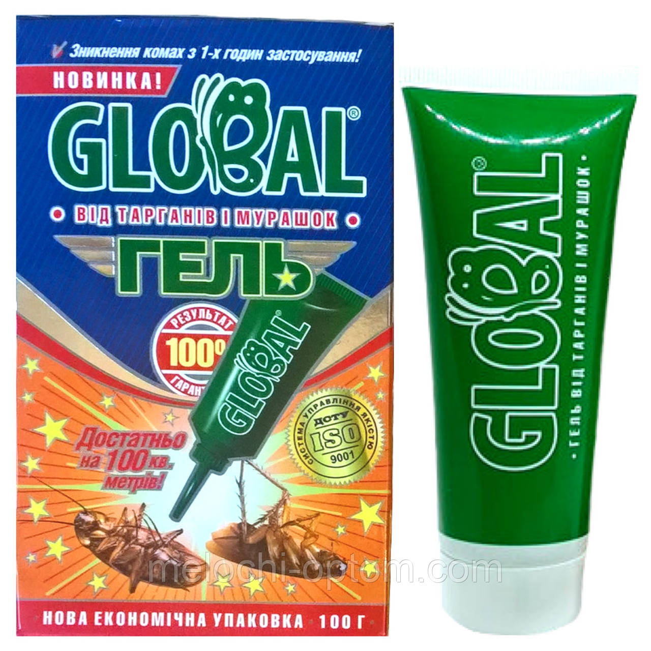 Гель від тарганів та мурах GLOBAL 100г інсектицид