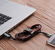 Кабель для зарядки телефона/ смартфона Baseus USB - Type-C 3 A 1 м Чорний/ Червоний (CATCD-01), фото 8