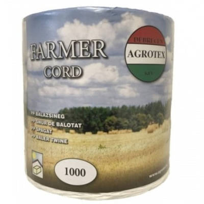 Шпагат поліпропіленовий Агротекс (Agrotex) 1000 білий 5 кг 1000 tex