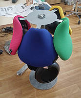 Сидіння-сідло Humantool Saddle Chair тканина EASY TECH Blue — ергономічне динамічне сидіння для правильної постави