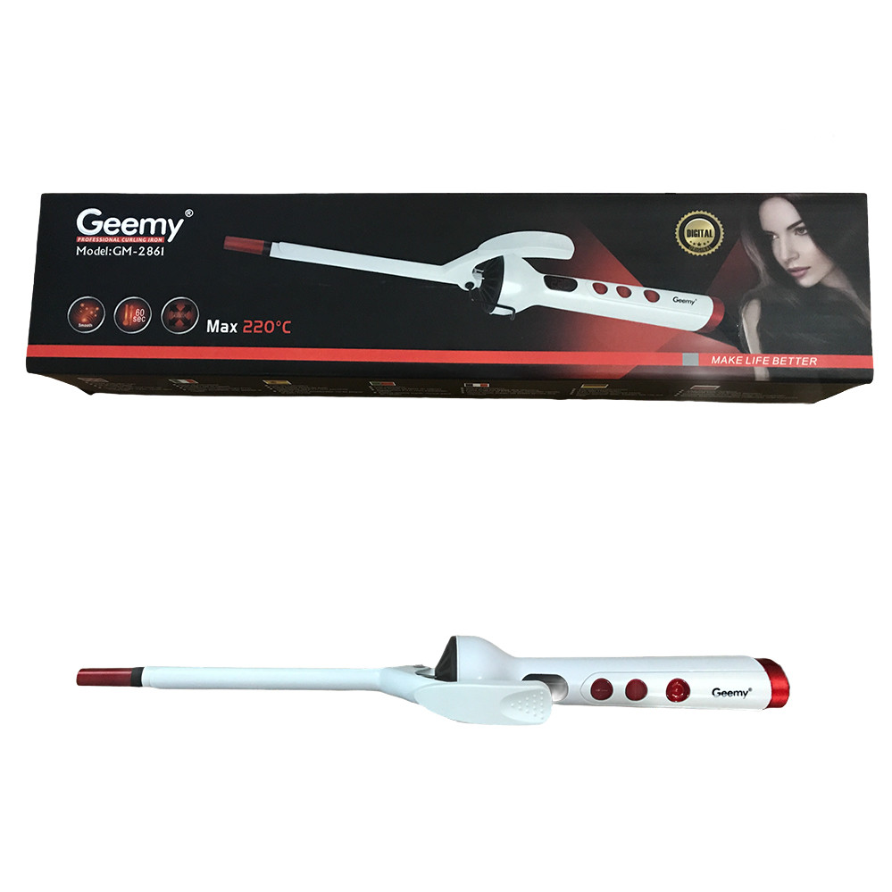 Плойка для афро кучерів професійна тонка для завивки волосся Geemy GM 2861 10 мм