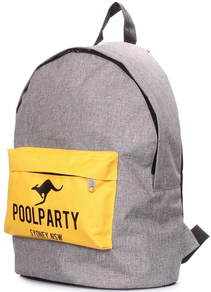 Городской рюкзак Poolparty 19 л серый