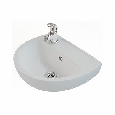 FREJA умивальник 40см, з отвором з лівого боку, з переливом (укр.)