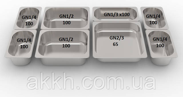 Картинка як виглядає розміщення гастроємкостей марміту Фото розміщення гастроємкостей марміту