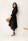 Сукня - комбінація жіноча з накидкою 600 (42 44 46 48) (кольори: чорний) СП, фото 6