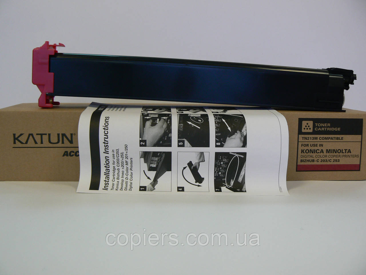 Тонер картридж TN213 m Konica Minolta Bizhub C203/C253, Katun, tn-213c,m,y, ціна за 1 шт., фото 1
