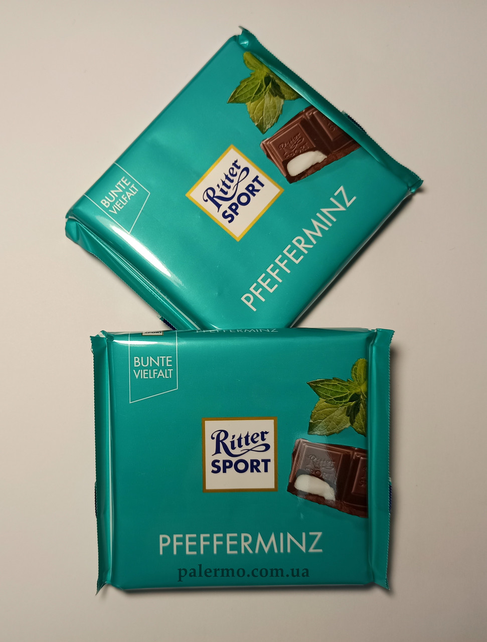 Шоколад Ritter Sport Риттер Спорт 100г в ассортименте 11 видов (Германия) Мята - фото 1 - id-p1341924497