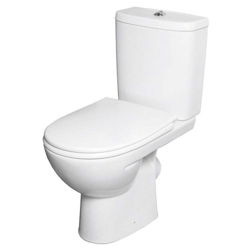 Унітаз FREJA Premium компакт з гориз. випуском, бачок 3/6 л, нижн.підведенням, сидінням з кришкою Duroplast