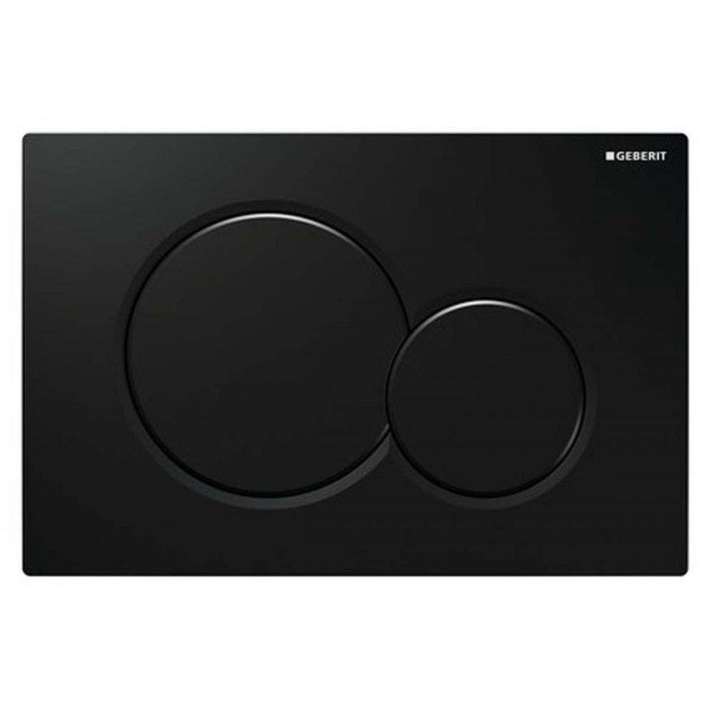 Змивна клавіша для інсталяції Geberit SIGMA 01, пластик, чорний глянець (Швейцарія)