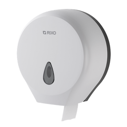 Диспенсер туалетного паперу стандарт і Джамбо рулон Rixo Maggio P002W настінний диспенсер Італія, фото 1