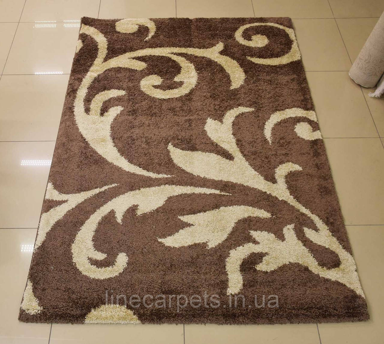 Ворсистий коричневий килим FANTASY 12516-98, фото 1