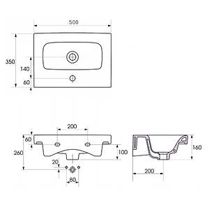 MODUO умивальник 50*35см, підвісний, фото 2
