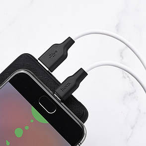 USB кабель Hoco X21 Plus 1m Micro чёрно-белый, фото 2