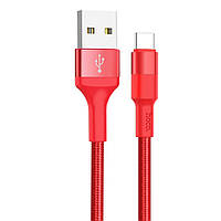 USB кабель Hoco X26 1m Type-C красный