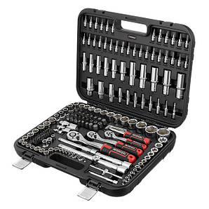 Набір інструментів INTERTOOL ET-8171, 1/2" & 3/8" & 1/4", 171ед., Cr-V STORM