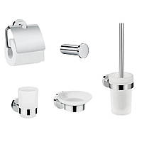 LOGIS набор аксессуаров: крючок, мыльница, держатель туалетной бумаги, стакан, туалетная щётка