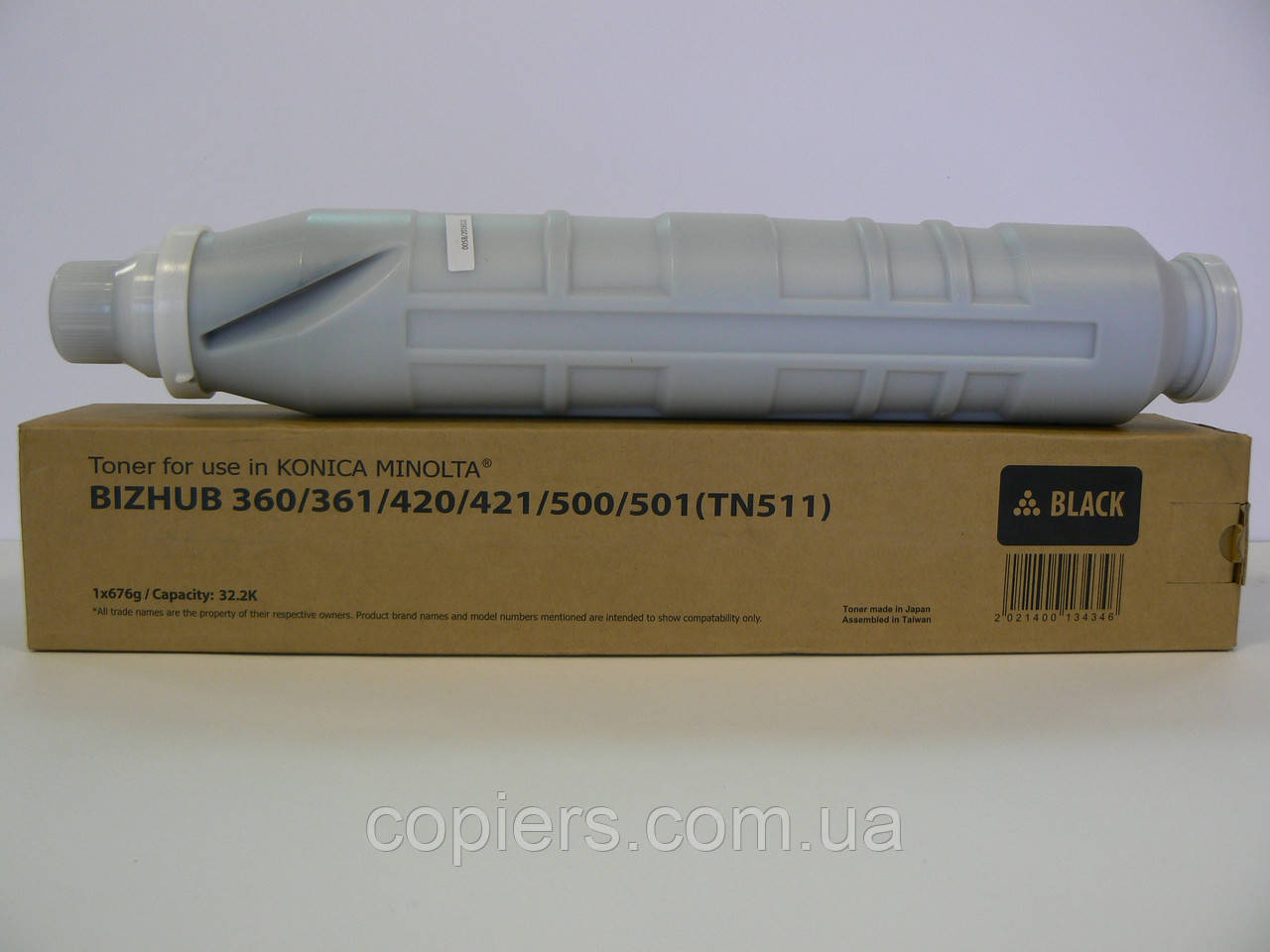 Тонер картридж TN-511 Konica Minolta Bizhub 360/420/500, Tomoegawa, Japan, tn511