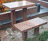 Столи і лавки з каменю, фото 5