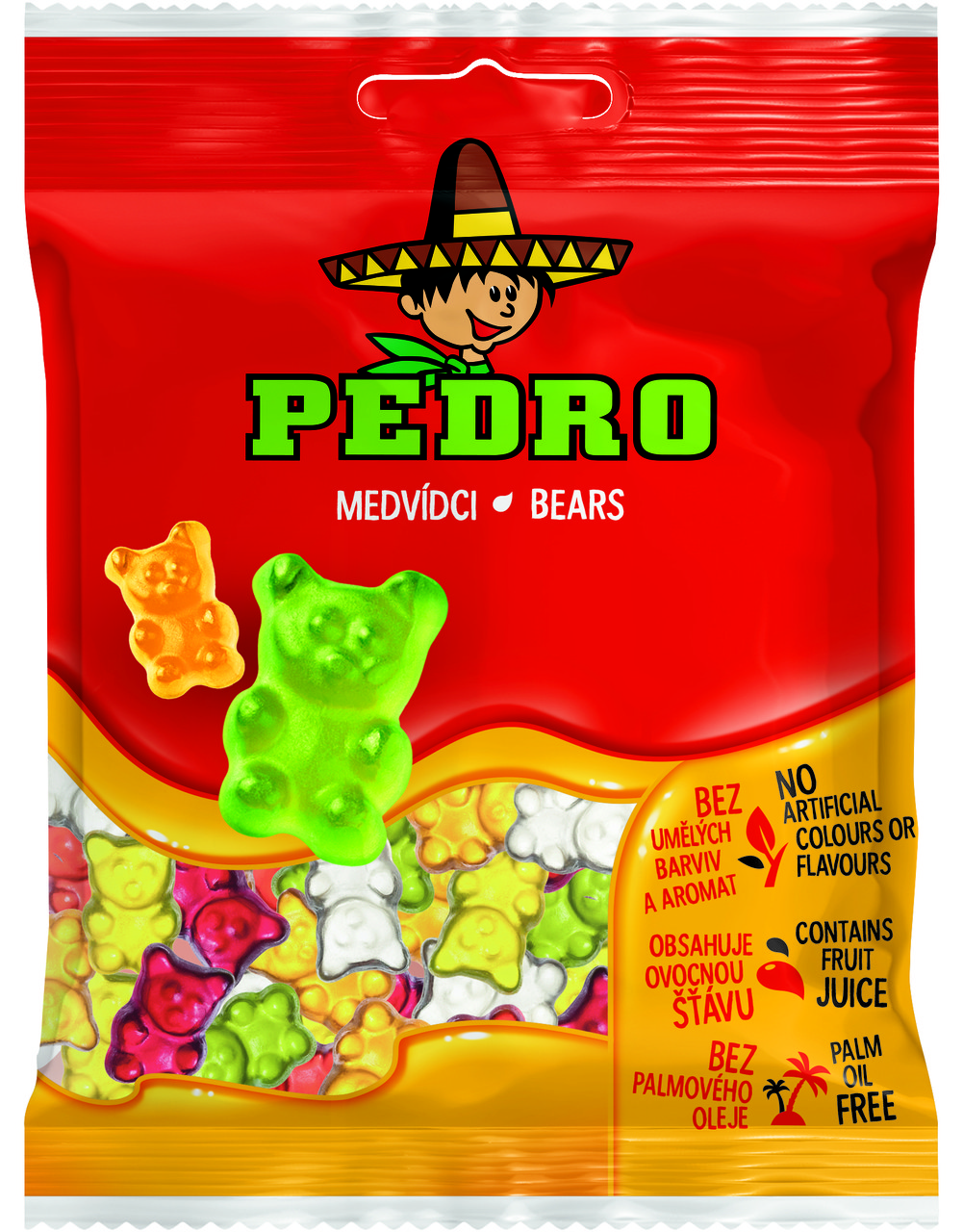 Жувальні цукерки Ведмедики PEDRO 80 г, (20шт/ящ)
