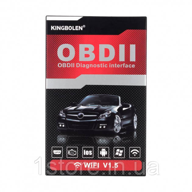 Автосканер KINGBOLEN адаптер для діагностики авто ELM327 WIFI Bluetooth v1.5 OBD2 PIC18F25K80