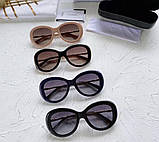 Жіночі сонцезахисні окуляри Ch (5429) black Lux, фото 7
