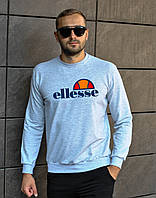 Мужской меланжевый свитшот с принтом "Ellesse"