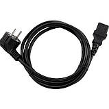 Мережевий комп'ютерний кабель живлення 220V 3 pin Шнур живлення для комп'ютера ПК та електроніки, фото 4